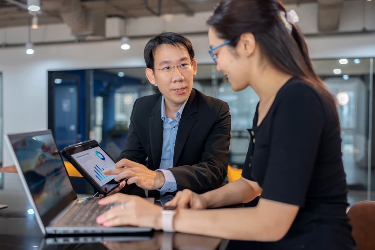 Data dashboard showing financial strategy and tax metrics